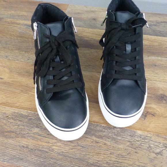 Steve Madden 9M Sneakers Lace up Zip up GRYPHON-Q - Picture 5 of 6